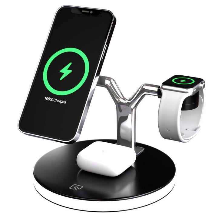 3-in-1 MagSafe Wireless Charger – Fast & Convenient Charging | Available at Arabised.shop - AraBised