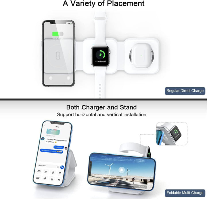 3-in-1 Wireless Charging Pad - AraBised