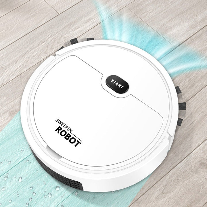 Intelligent Robot Vacuum Cleaner Ultra Thin Low Operation And Multiple Cleaning Modes 60min Sweeper For Pet Hair Hard Floors Black - AraBised