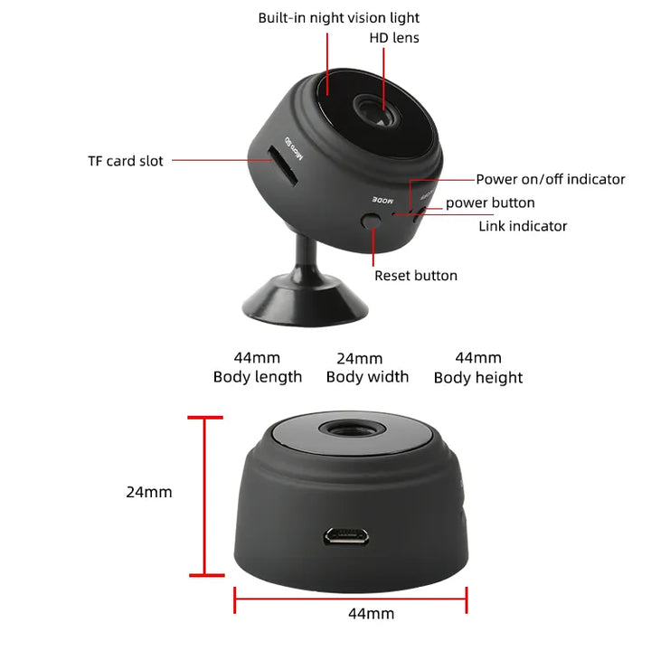 A9 Mini Wireless Security Camera - AraBised